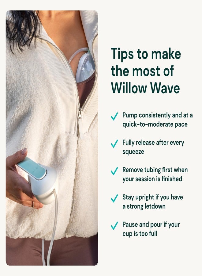 ويلو مضخة ثدي يدوية قابلة للارتداء من ويلو ويف - تناسب حمالة الصدر تمامًا - مقبض مريح - حافة سيليكون ناعمة 24 مم - مضخة رضاعة طبيعية قابلة للارتداء - شفط بمستوى المستشفيات - مستلزمات ما بعد الولادة - سعة 140 مل - Image 4